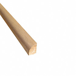 Prefinished Fawn Hickory Hardwood 1/2 in thick x .75 in wide x 78 in Length Shoe Molding